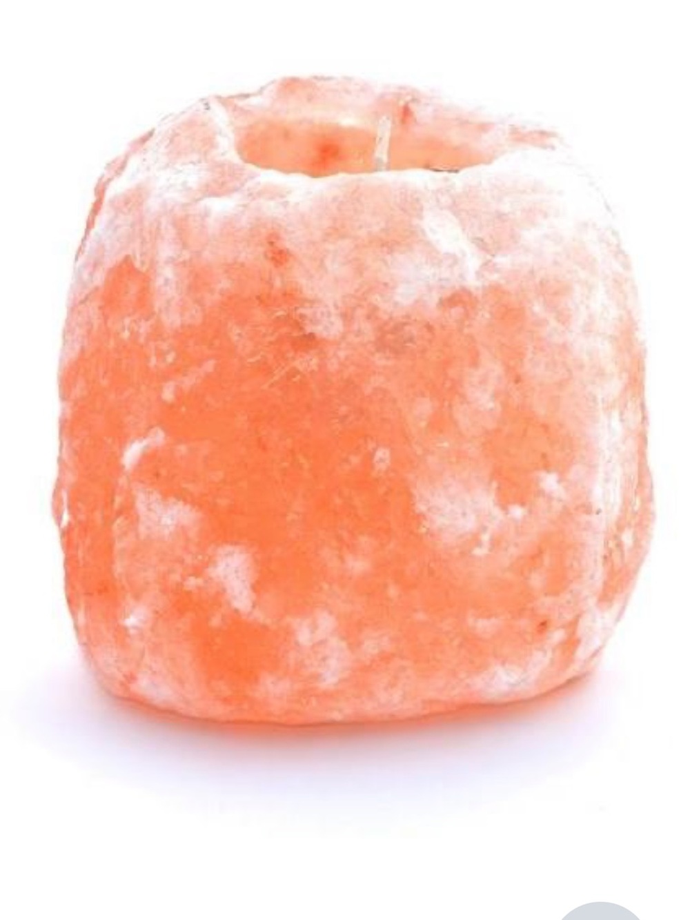 Earth Spirit Pink-Orange Himalayan Salt Candle Holder
